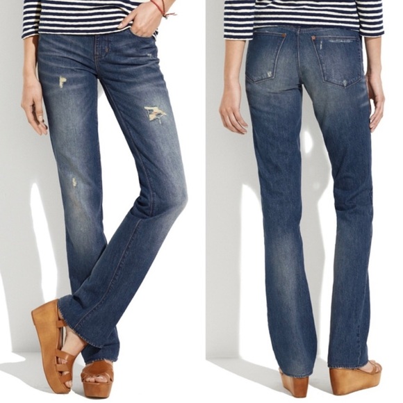 Madewell Bootlegger Medium Wash Bootcut Jeans Size 24 - Picture 1 of 5